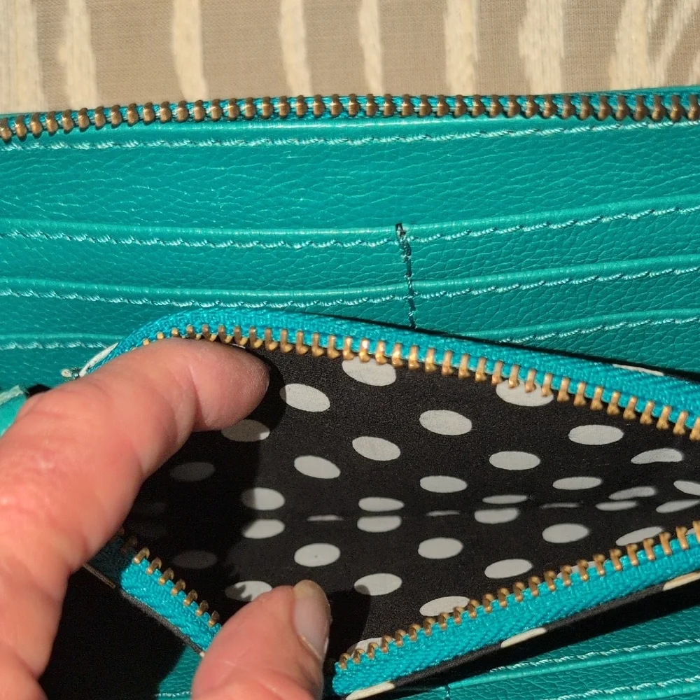 Teal and Purple Women's Wallet